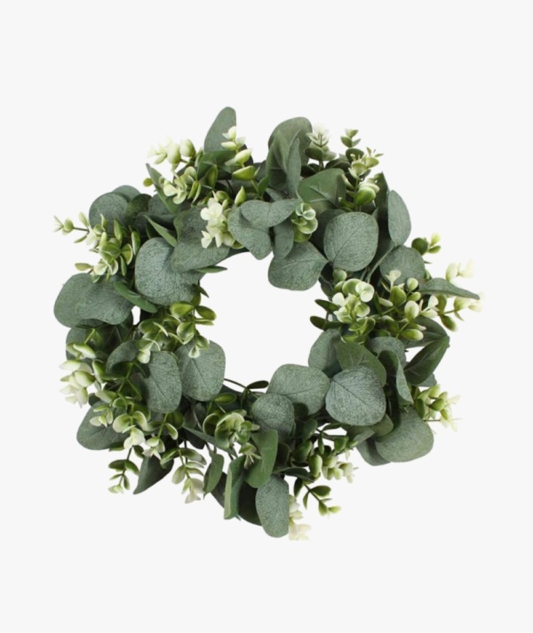 Green Wreath Front Door